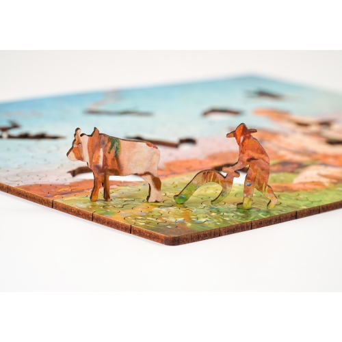 Drewniane puzzle A4 Chełmoński 